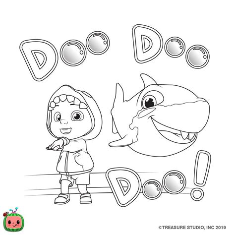 Cocomelon Coloring Pages Printable Crayons Out Little Baby Bum