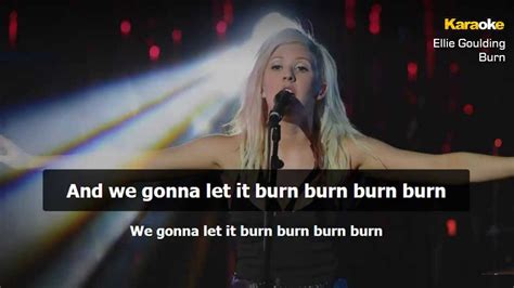 Ellie Goulding Burn Instrumental Karaoke Version Youtube