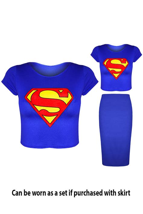 Ladies Full Sleeve Superman Tee Shirt Womens Batman Sweatshirt Hoody Tops Ebay