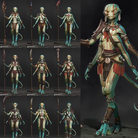 Artstation Alien Character Concept Art Developing An Alien Tribe