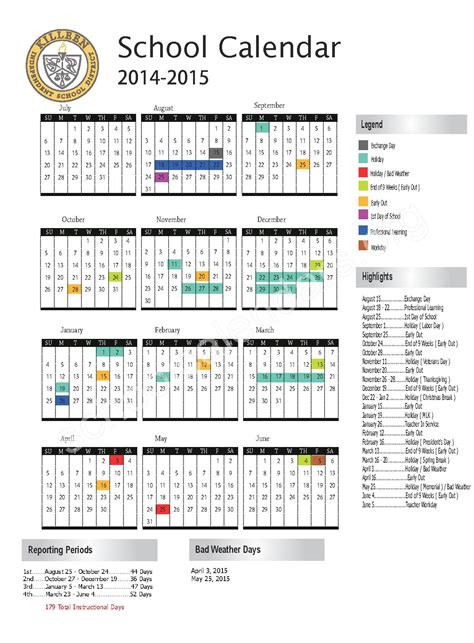 2014 2015 District Calendar Nolan Middle School Killeen Tx