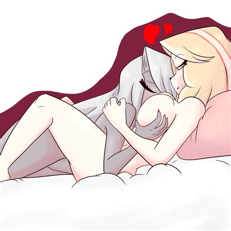 Rule 34 2demons 2girls Blonde Female Blonde Hair Canon Couple Charlie Morningstar Hazbin