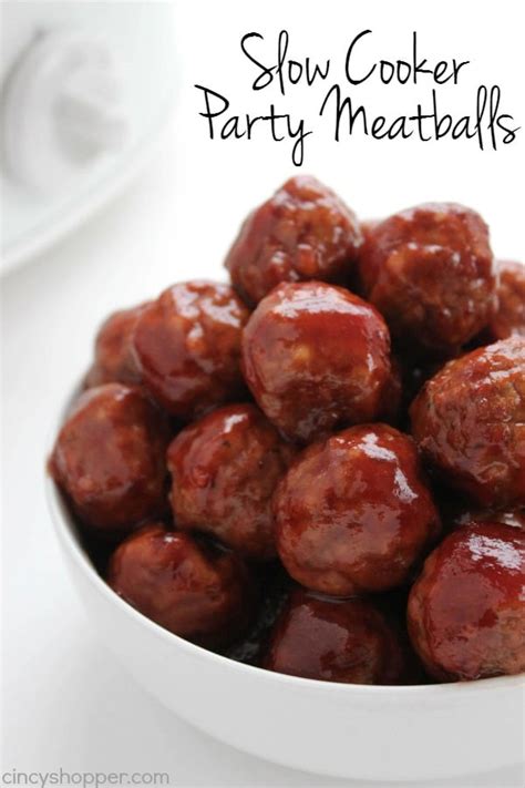 We both loved these crock pot meatballs. Slow Cooker Party Meatballs - CincyShopper