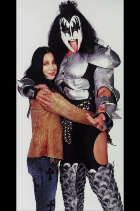 Cher With Jean Simons With Images Kiss Band Gene Simmons Kiss