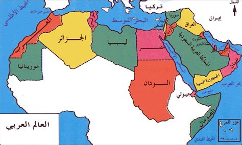 خريطة الدول العربية