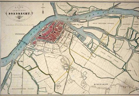 Dordrecht Plattegronden | Oude kaarten, Kaarten, Plattegrond