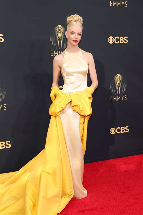 Anya Taylor Joy Wears Dior Haute Couture Dress To 2021 Emmy Awards