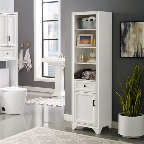 One of a kind storage options. Tara Linen Cabinet In Vintage White (White - MDF ...