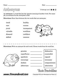 Try to remember, you always have to care for your child with amazing. 54 Best Language Arts Printables images | Worksheets, Language, Language arts