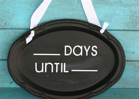 Countdown Chalkboard Sign Blank Days Until Blank By Roxieflair