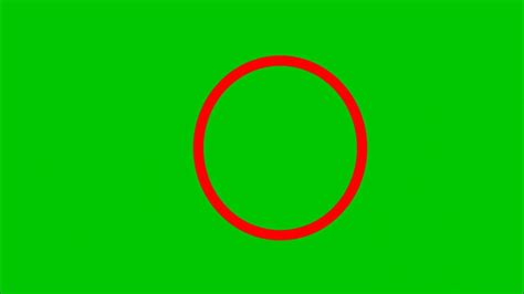 Green Screen 9 Animations Effects Of Red Circle√ Red Rings Chroma