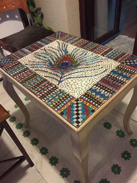 Then, glue the tiles to the surface of the table, working from the outside in as you recreate your design. The 25+ best Mosaic table tops ideas on Pinterest | Mosaic ...