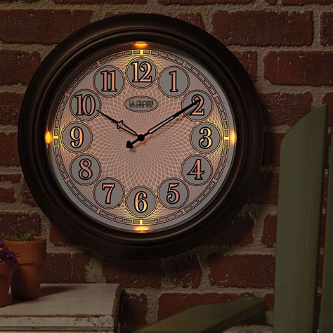 Indooroutdoor Lighted Wall Clock 1 Review 5 Stars Acorn Xb2492