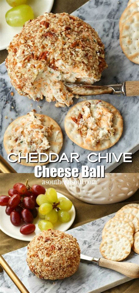 This Cheese Ball Made With Cheddar Cheese And Chive Is Always A Hit At