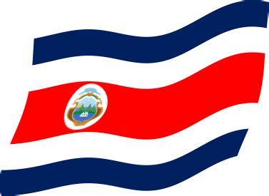 コスタリカの国旗のイラスト | フリー、無料で使えるイラストカット.com