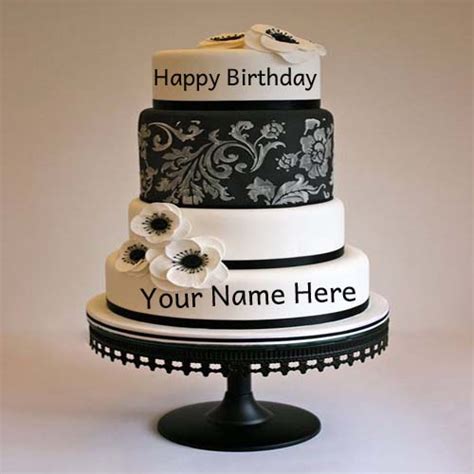 Is it your and your husband's wedding anniversary or simply a dating anniversary? birthday cake with name and picture edit option | Cakes ...