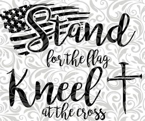 Stand For The Flag Kneel For The Cross Clipart 10 Free Cliparts