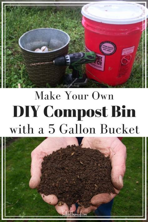 Nature's head dry composting toilet with standard crank handle. DIY Compost Bin with a 5 Gallon Bucket | Compost, Homemade ...