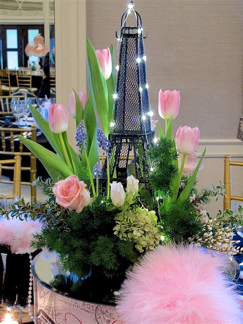 A Paris Themed Party April In Paris Centerpieces For A Spring Event