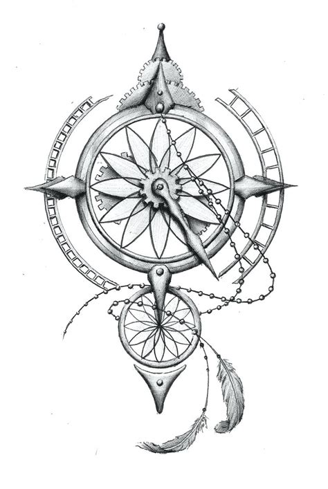 Compass Line Drawing at GetDrawings | Free download