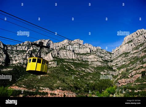 Cable Car At Montserrat Mountain Barcelona Spain Stock Photo Alamy