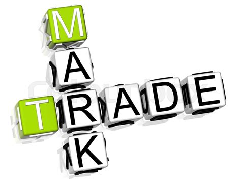 Mark Trade Crossword Stock Image Colourbox