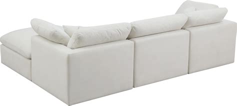 Buy Soflex Cloud Cream Sectional Sofa In Cream Fabric Online