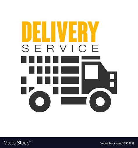 Delivery Service Logo Design Template Royalty Free Vector