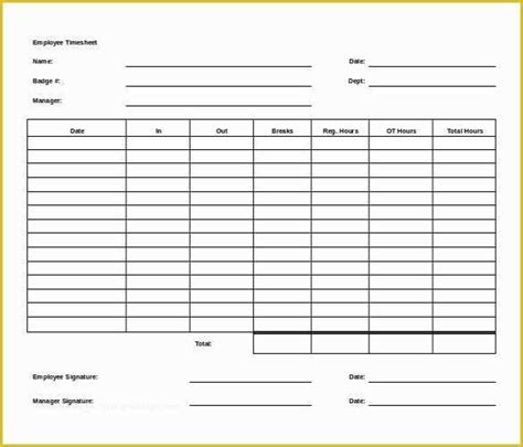 Free Consultant Timesheet Template Of 27 Ms Word Timesheet Templates