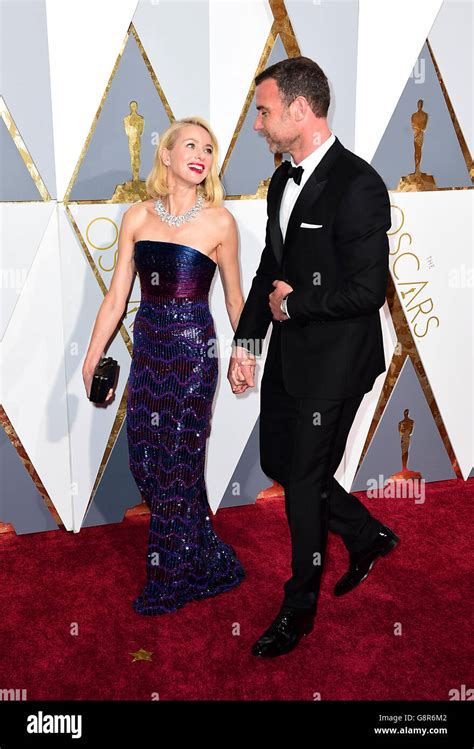 Naomi Watts And Liev Schreiber Arriving At The 88th Academy Awards Held