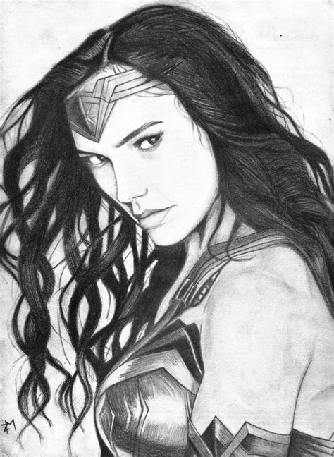 Wonder Woman Pencil Sketch Pencil Sketch Disney Characters Fictional