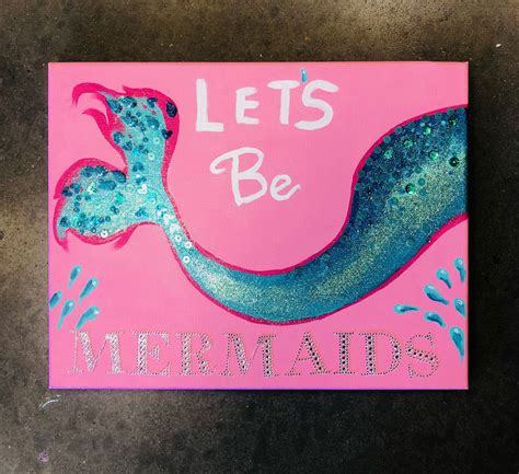 Canvas Lets Be Mermaids Yucandu