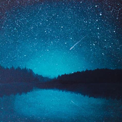 Kristina Lane Designs A Close Up Of Shooting Star Nightscape Acrylic