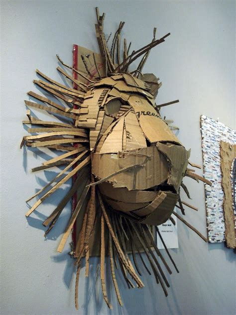 Recycled Art Middle School Art Projects Cardboard Art School Art