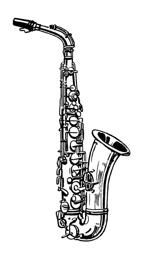Alto Saxophone Sketch Clipart 10 Free Cliparts Download Images On