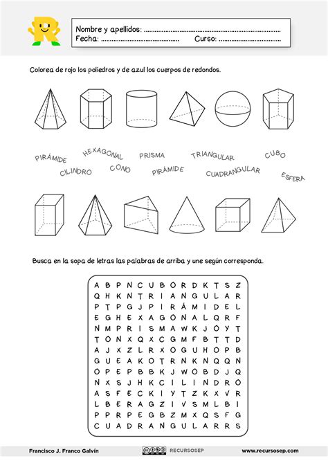 Cuerpos Geométricos Poliedros Redondos Recursosep Fichapage 0001 1