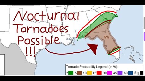 Nocturnal Tornado Threat Across Florida Tonight Youtube