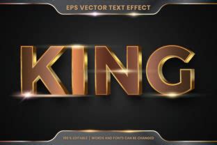 Text Effect In 3D King Words Text Effect Graphic By Visitindonesia