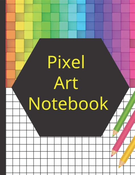 Pixel Art Notebook Pixel Art Coloring A4 Squared Notebook Sketchbook