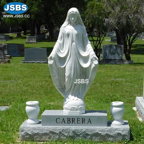 Headstone Wholesale Custom Made Design Cemetery Hand Stone Carved White
