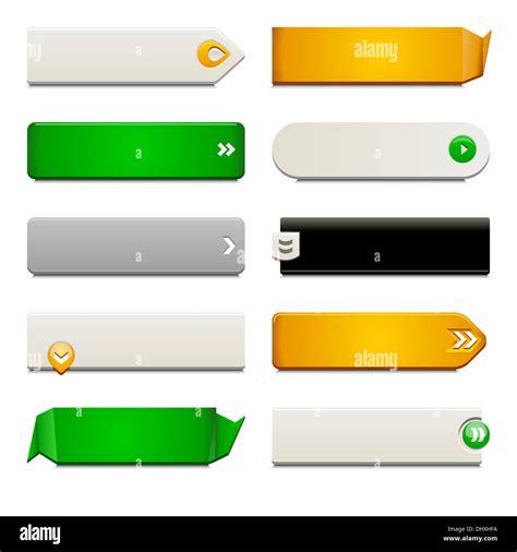 Ten Call To Action Buttons With Different Styles And Shapes Made With