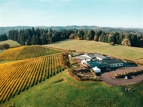 Aerial View Of The Winery Aerial View Winery Oregon