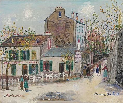 Maurice Utrillo Paysage De Neige En Peinture Maurice Utrillo Montmartre