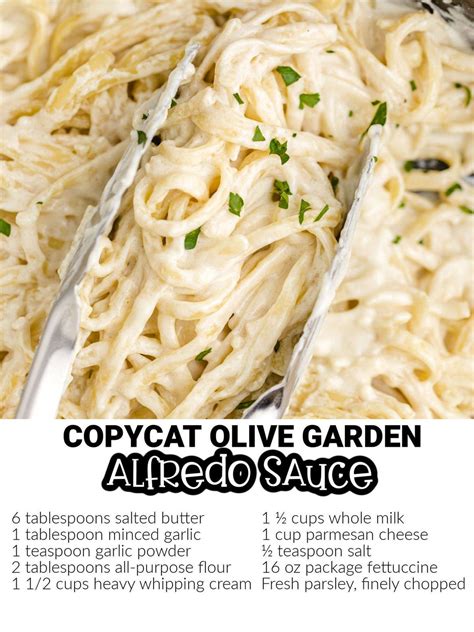 Copycat Olive Garden Chicken Alfredo Sauce Grandmas