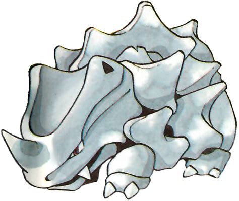 This powerful pokémon thrusts its prized horn under its enemies' bellies, then lifts and throws them. #111 Rhyhorn used Leer and Horn Drill!