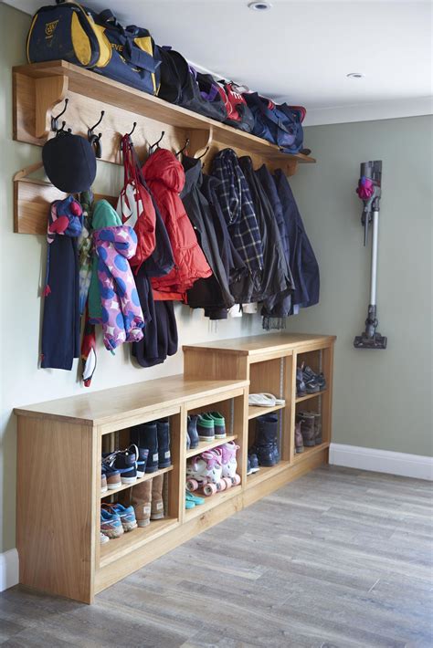 Hallway Storage Solution Or Bootroom For Storing Coats Shoes Etc By