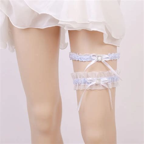 Wedding Bridal Garter With Satin Sexy Girls Garter Lace Garters White For Brides Buy Sexy