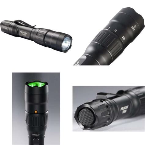 Pelican 7600 Tactical Flashlight Rechargeable Bright Led Outdoors