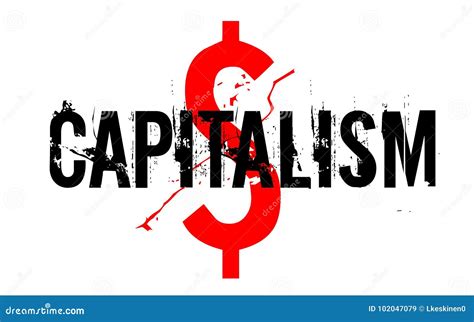 Capitalism Sticker Stamp Stock Vector Illustration Of Capitalist