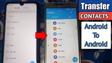 How To Transfer Contacts From Android To Android Youtube